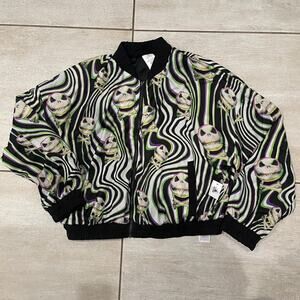 NEW DISNEY PARKS NIGHTMARE BEFORE CHRISTMAS JACK SKELLINGTON JACKET SZ L - 0151